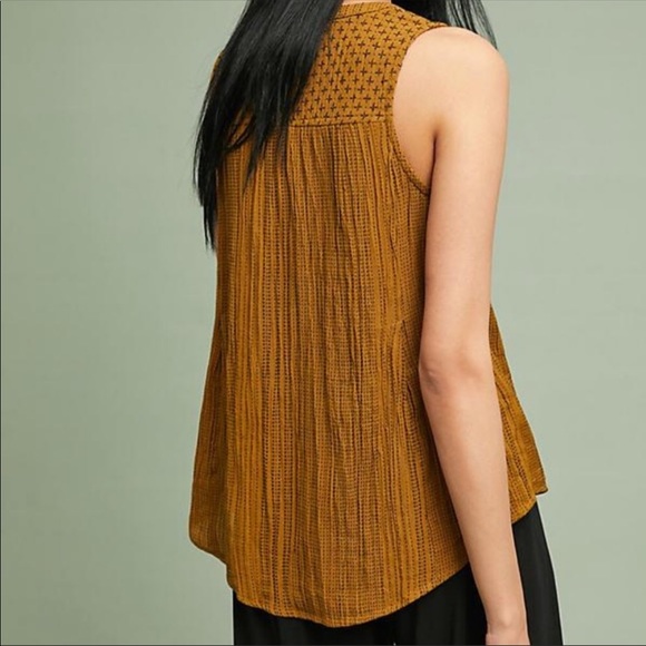 🆕NWT Anthropologie multipattern textured tank top - Picture 6 of 10